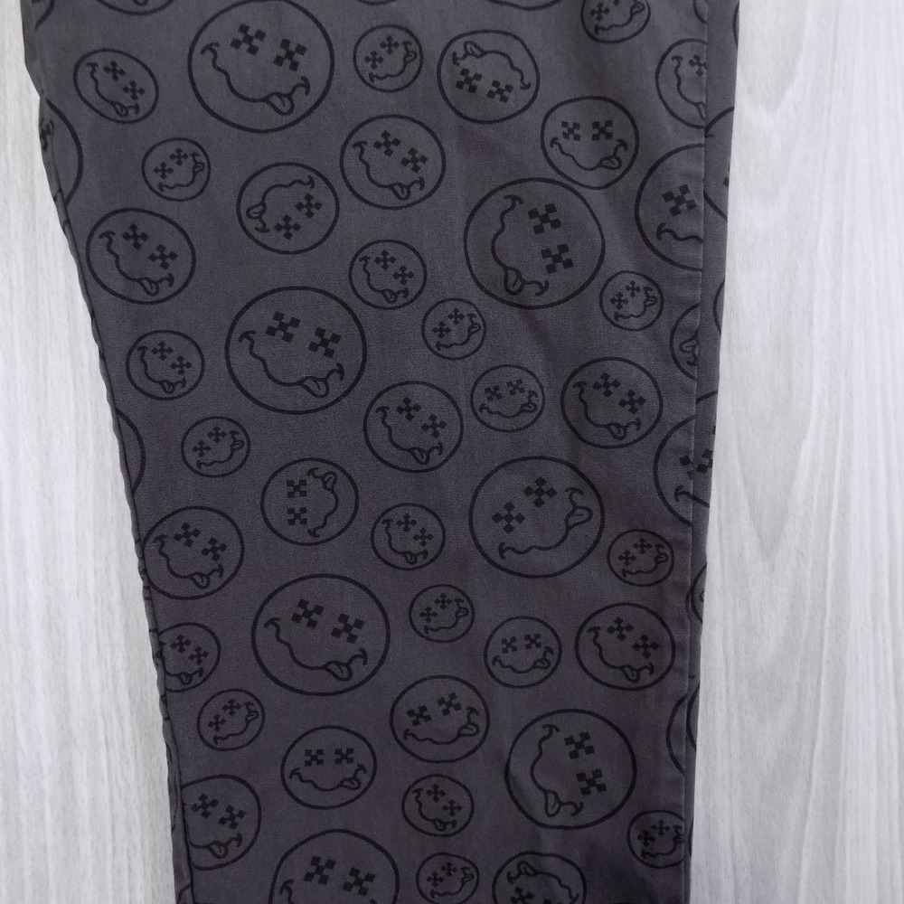 Vans Mens Gray Smiley Face X Eyes Graphic Jogger Pants VN0003Q7HKZ Size M - Picture 4 of 9